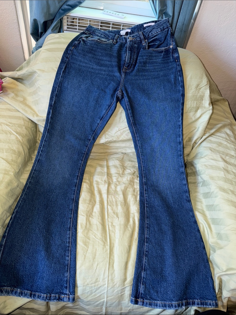 Forever 21 Dark Blue Flare Jeans